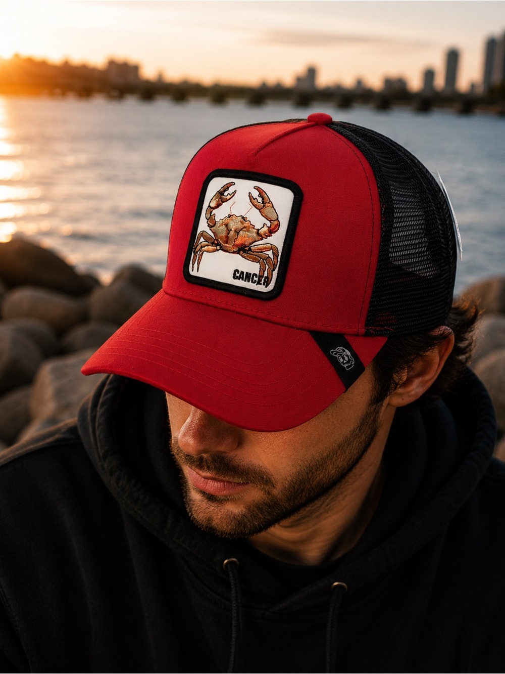 Capybara Animal Patch Trucker Hat Snapback Curved Bill Mesh Adjustable Cap